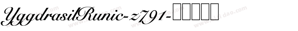 YggdrasilRunic-z791字体转换