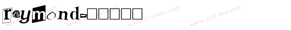 raymond字体转换