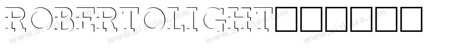 RobertoLight字体转换