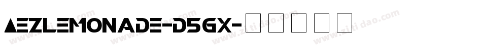 Aezlemonade-d5Gx字体转换