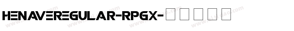 HenaveRegular-rPGx字体转换