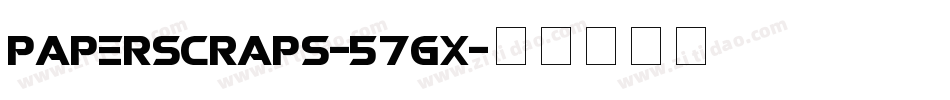 Paperscraps-57Gx字体转换