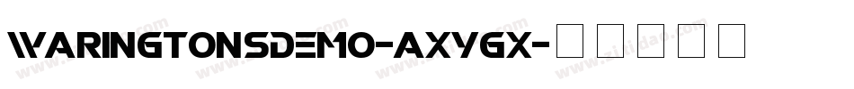 WaringtonsDemo-axYGx字体转换