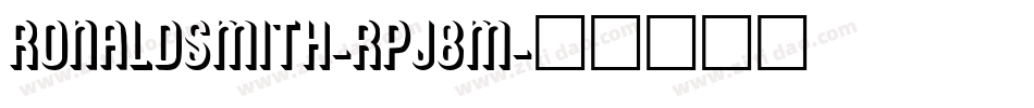 RonaldSmith-RpJ8M字体转换