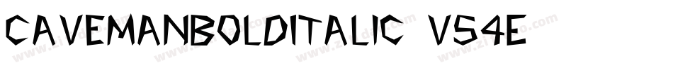 CavemanBoldItalic-v54E字体转换