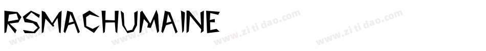 RSMacHumaine字体转换