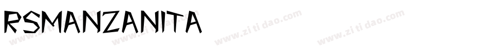 RSManzanita字体转换