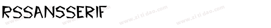 RSSansSerif字体转换