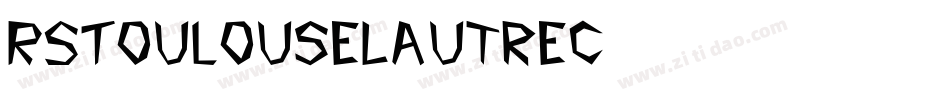 RSToulouseLautrec字体转换