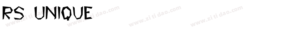 RS_Unique字体转换