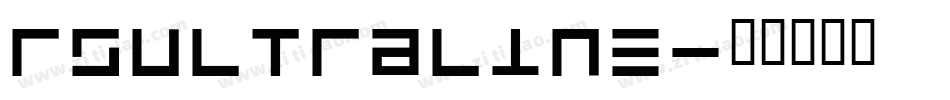 RSUltraLine字体转换