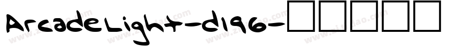 ArcadeLight-d196字体转换
