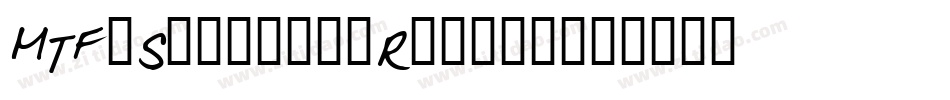 MTF-Stampin-Rachel字体转换