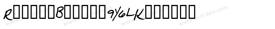 RachelBowie-9Y6LK字体转换