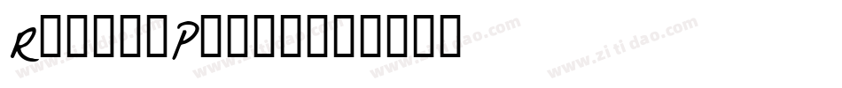 RachelPrint字体转换