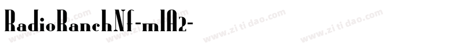 RadioRanchNf-mlA2字体转换