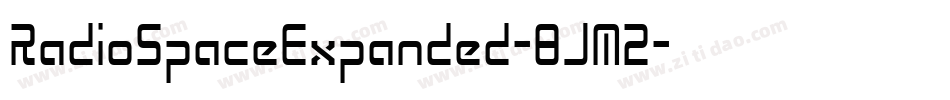 RadioSpaceExpanded-8JM2字体转换 RadioSpaceExpanded-8JM2字体转换