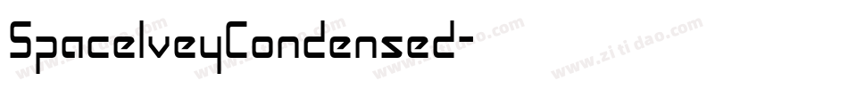 SpaceIveyCondensed字体转换