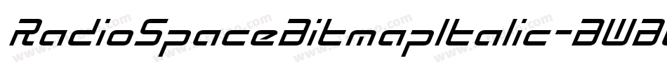 RadioSpaceBitmapItalic-BWBwB字体转换