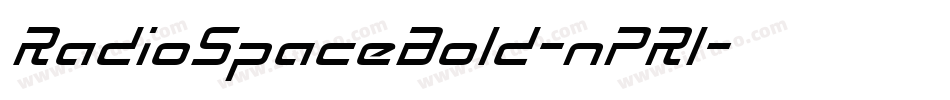 RadioSpaceBold-nPR1字体转换