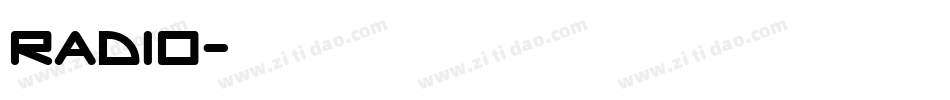 RADIO字体转换