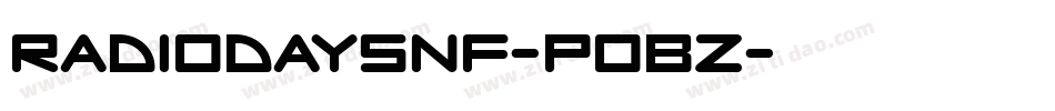 RadioDaysNf-POBZ字体转换