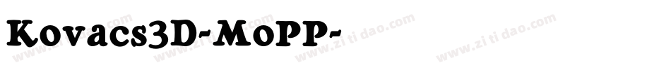 Kovacs3D-MoPP字体转换