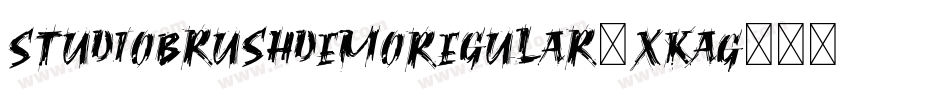 StudioBrushDemoRegular-XKaG字体转换