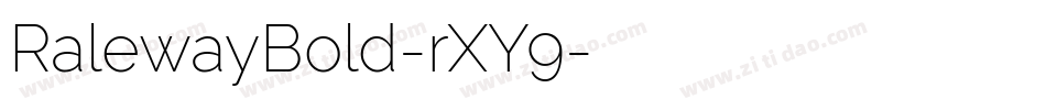 RalewayBold-rXY9字体转换