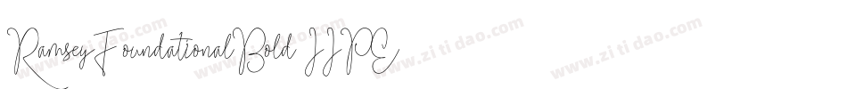 RamseyFoundationalBold-JJPE字体转换
