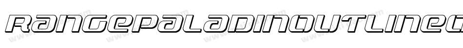 RangePaladinOutlineOutline-qrp0字体转换