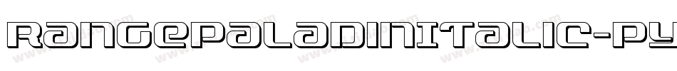 RangePaladinItalic-pYDZ字体转换 RangePaladinItalic-pYDZ字体转换