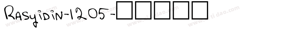 Rasyidin-l205字体转换