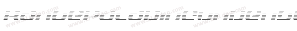 RangePaladinCondensedItalic-WgKv字体转换