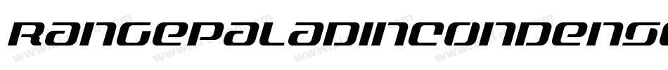 RangePaladinCondensedItalic-WgKv字体转换