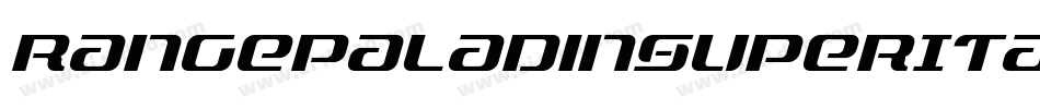 RangePaladinSuperItalic-JYVn字体转换