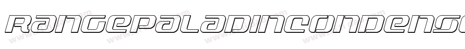 RangePaladinCondensedItalic-WgKv字体转换