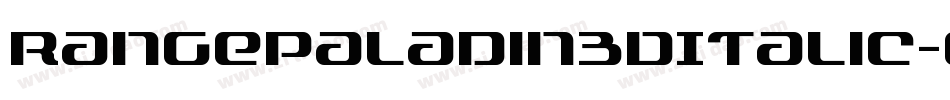 RangePaladin3DItalic-o8jz字体转换