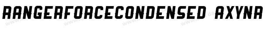 RangerForceCondensed-axYnR字体转换