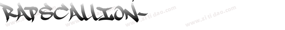 Rapscallion字体转换