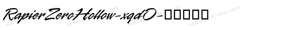 RapierZeroHollow-xqdO字体转换