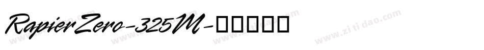 RapierZero-325M字体转换 RapierZero-325M字体转换