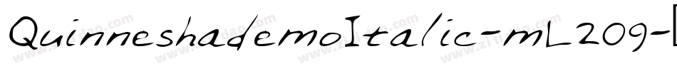 QuinneshademoItalic-mL209字体转换