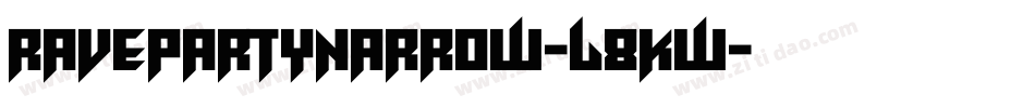 RavepartyNarrow-L8KW字体转换