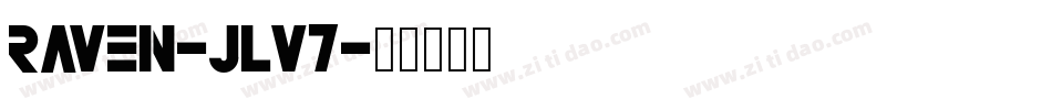 Raven-jLv7字体转换