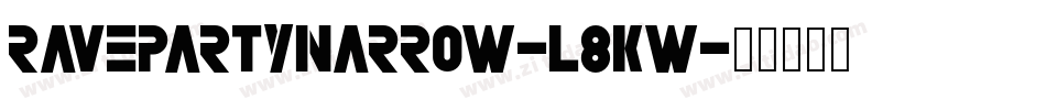RavepartyNarrow-L8KW字体转换
