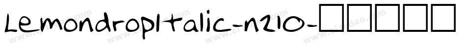 LemondropItalic-n210字体转换