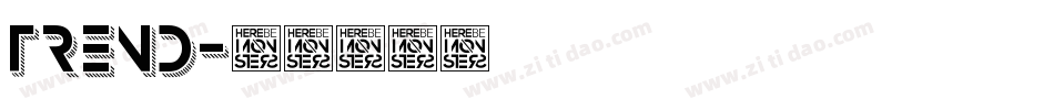 Trend字体转换