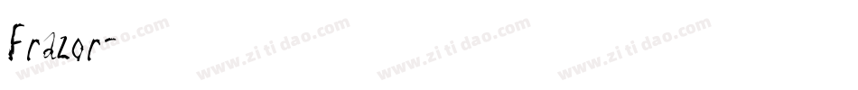 Frazor字体转换