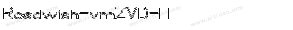 Readwish-vmZVD字体转换